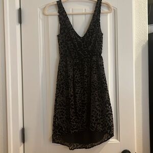 H&M leopard velvet dress